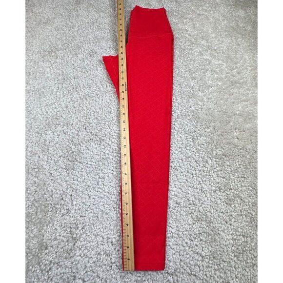 Shefit Boss Legging High Waisted Diamond Embossed Print Rush Red - Picture 12 of 13